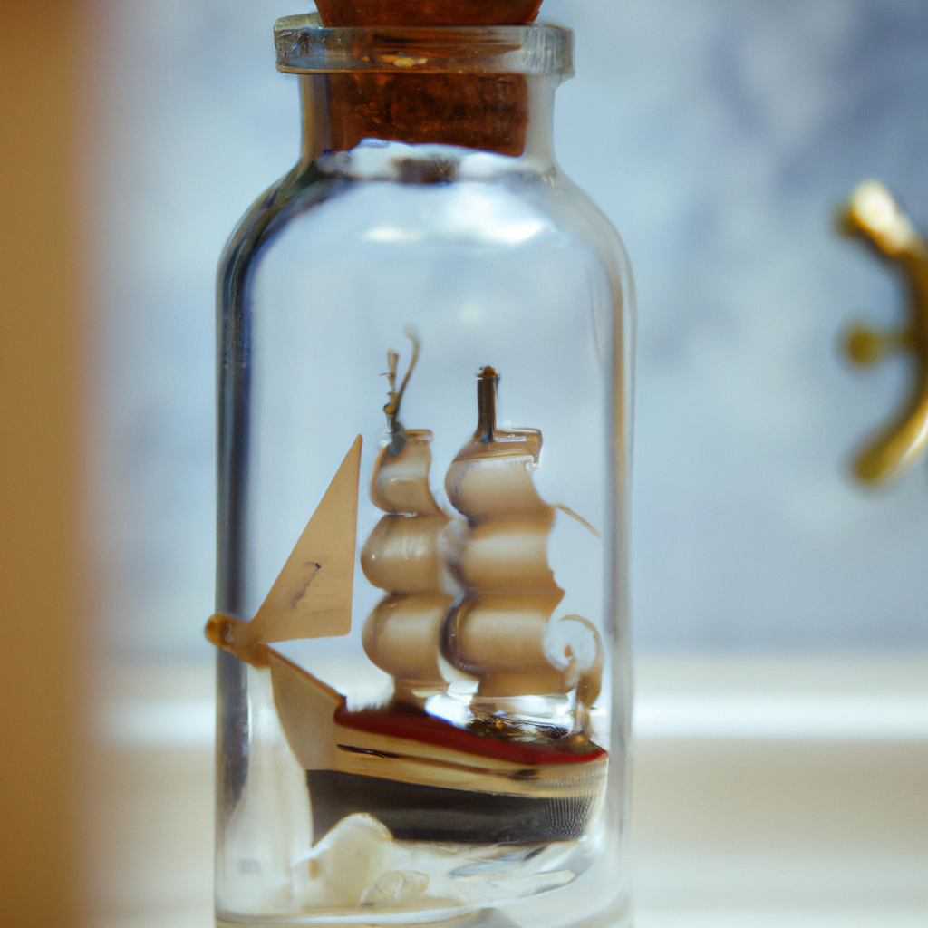 a ship in a glass bottle