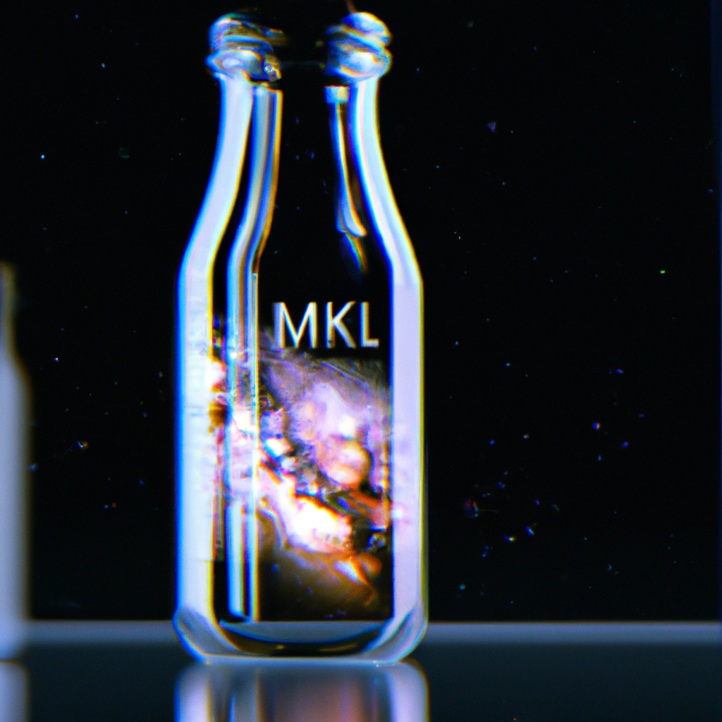 milkyway in a glass bottle, 4K, unreal engine, octane render