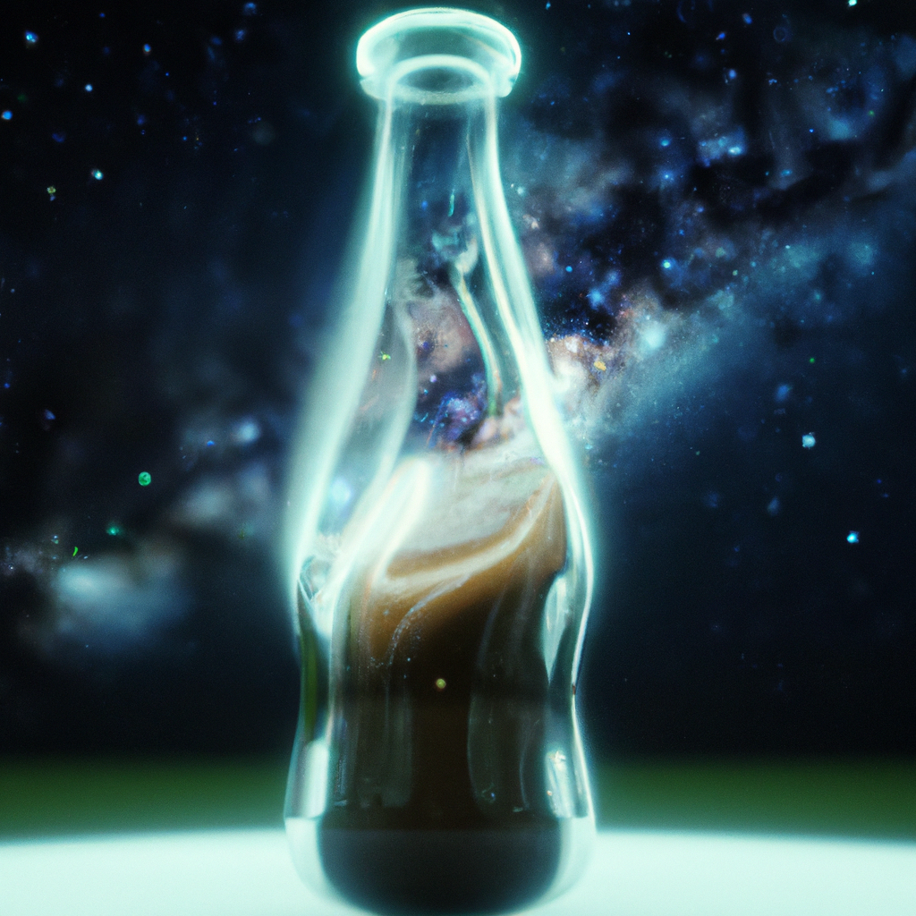 milkyway in a glass bottle, 4K, unreal engine, octane render