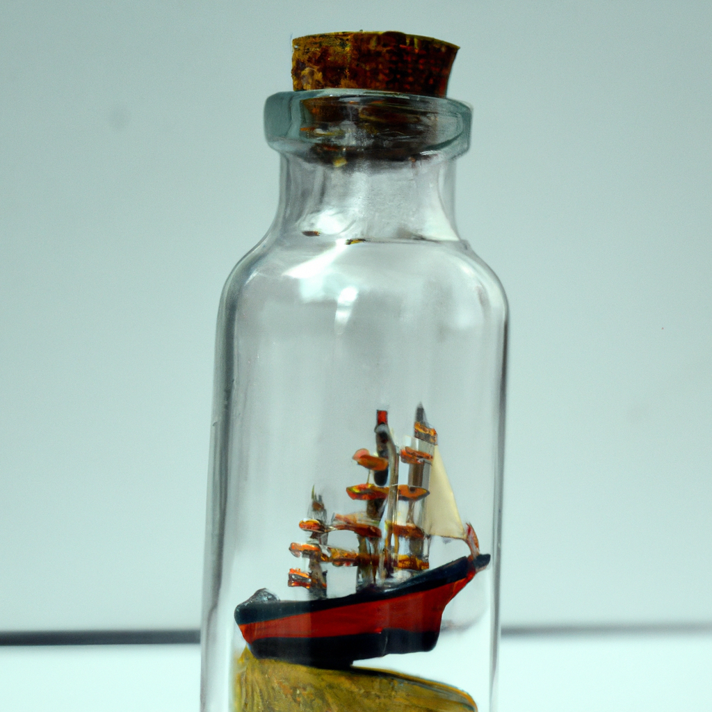 a ship in a glass bottle