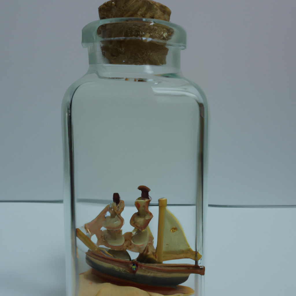 a ship in a glass bottle