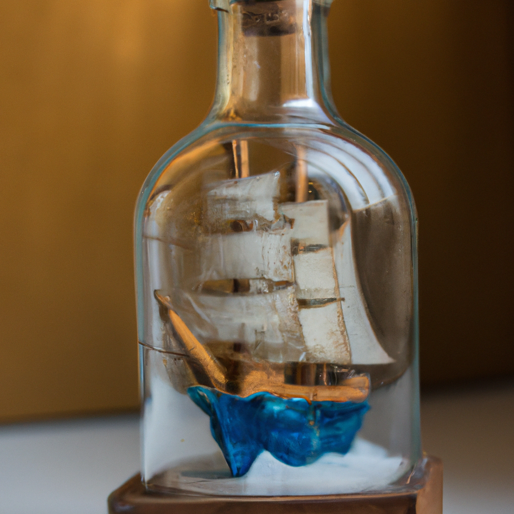 a ship in a glass bottle