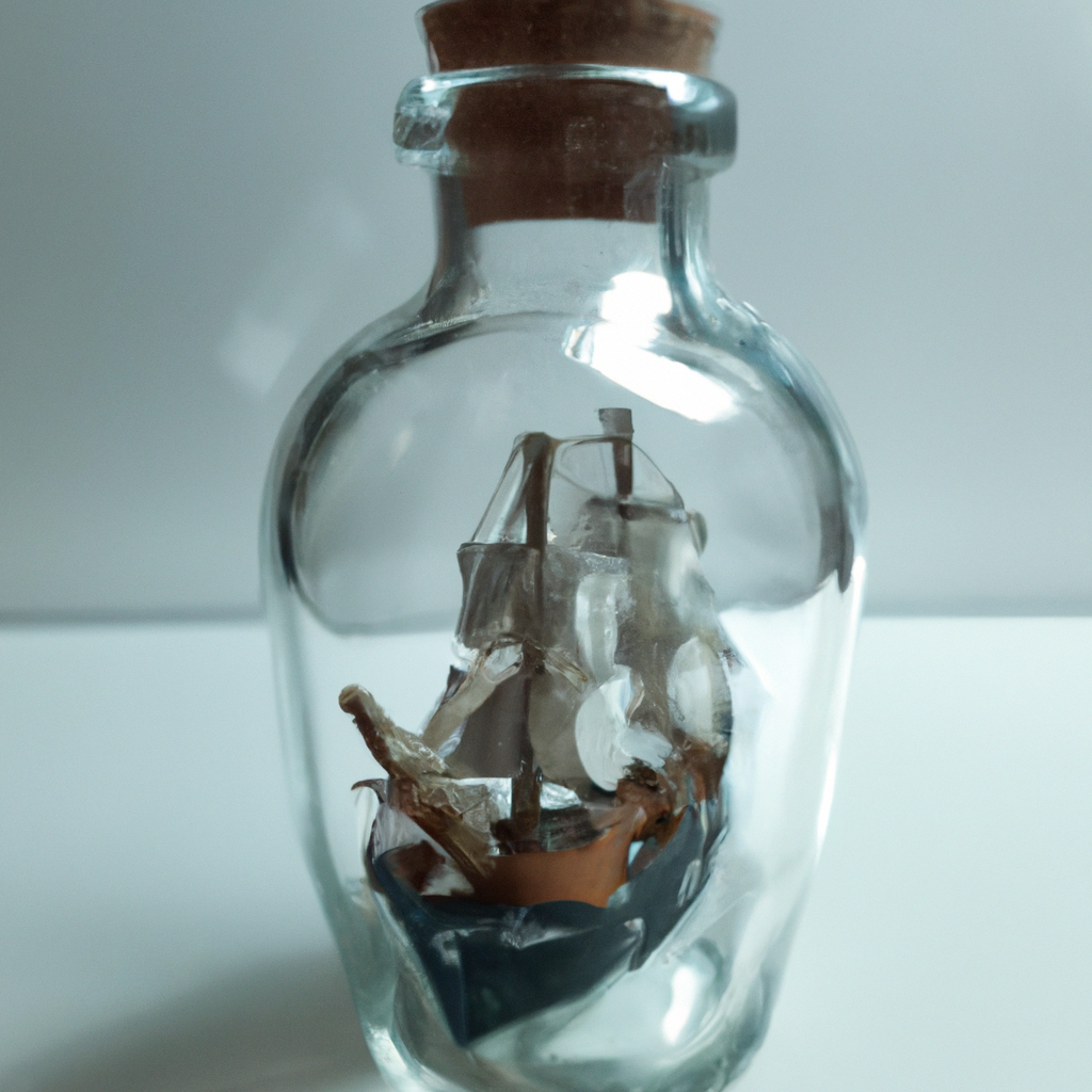 a ship in a glass bottle