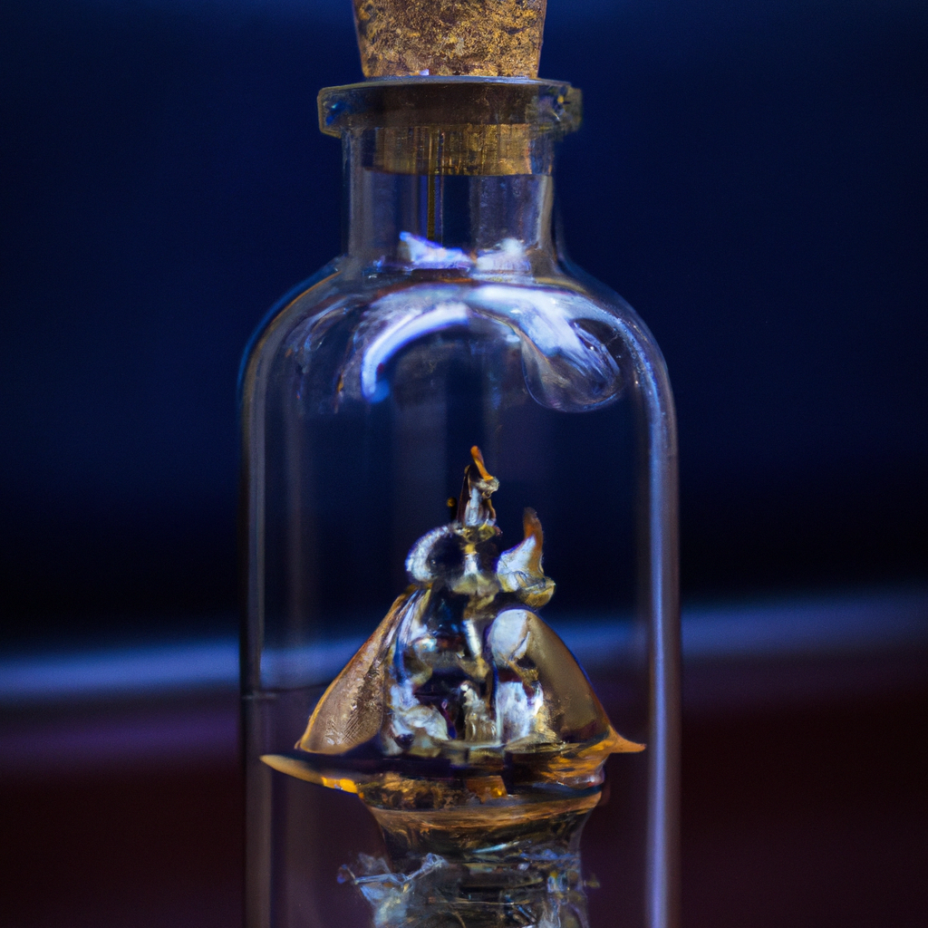 a ship in a glass bottle